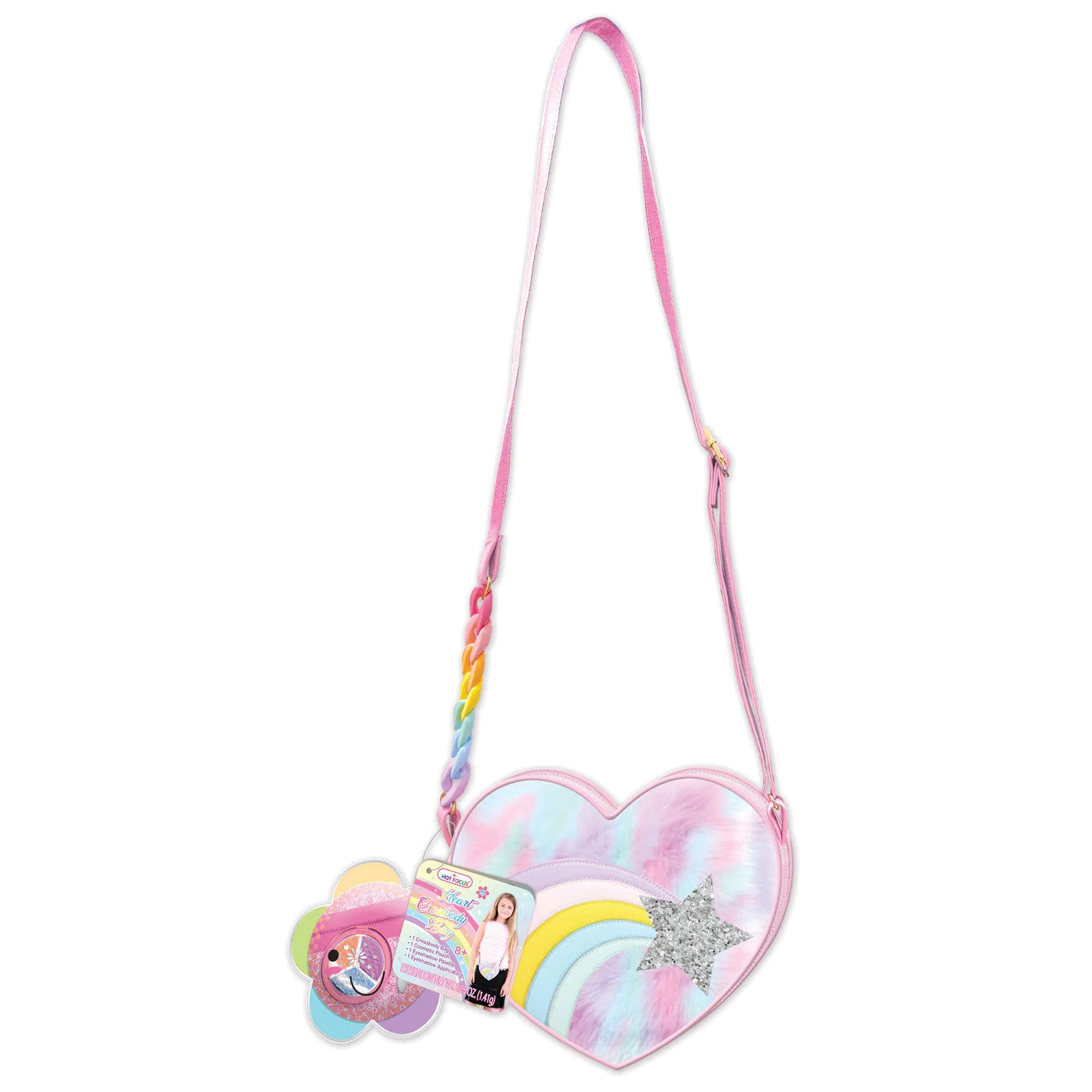 Hot Focus Sweet Heart Crossbody Rainbow Venees