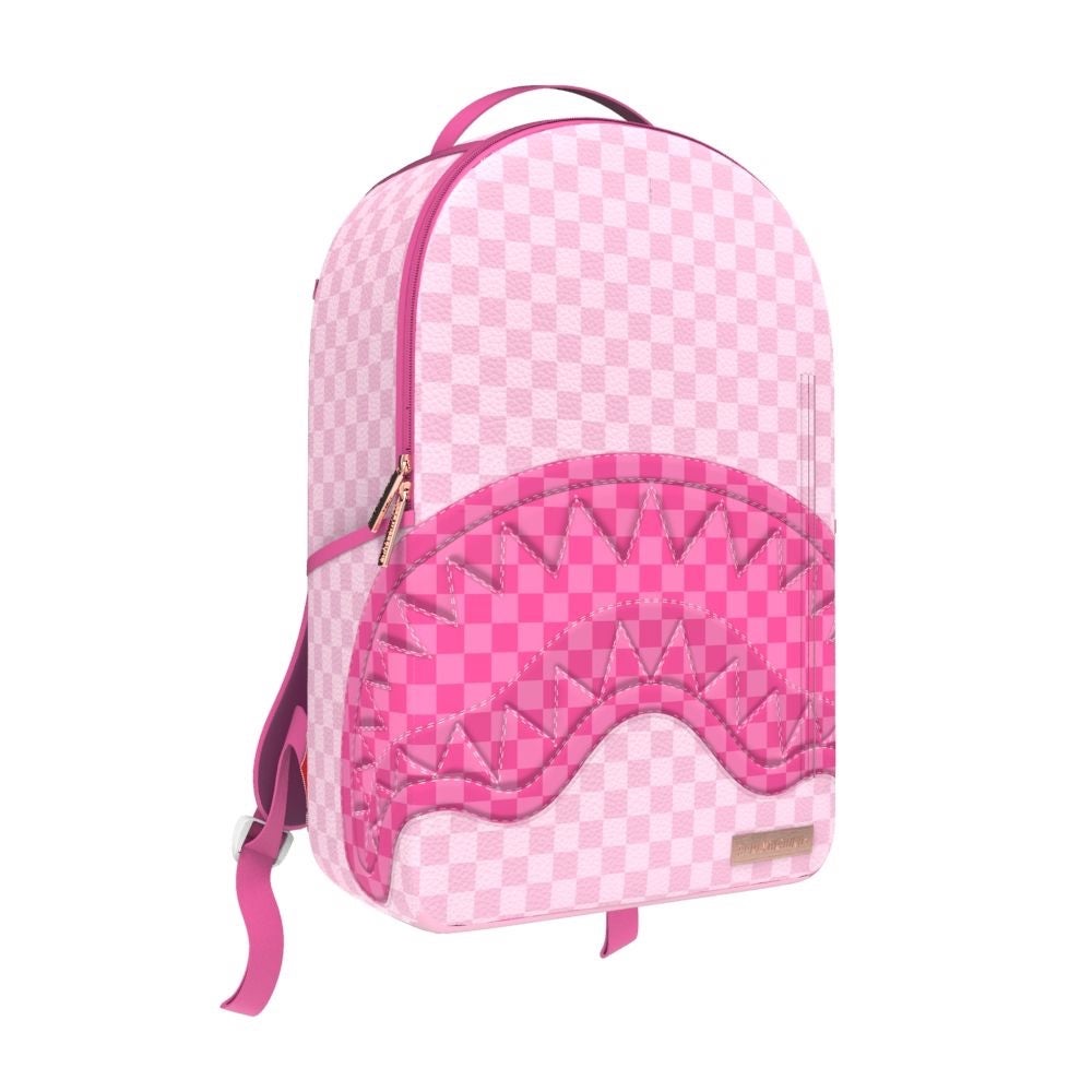 Pink Sharks In Paris Patch Backpack SPRAYGROUND Sprayground Pink Sharks In Paris Patch Backpack main image 3