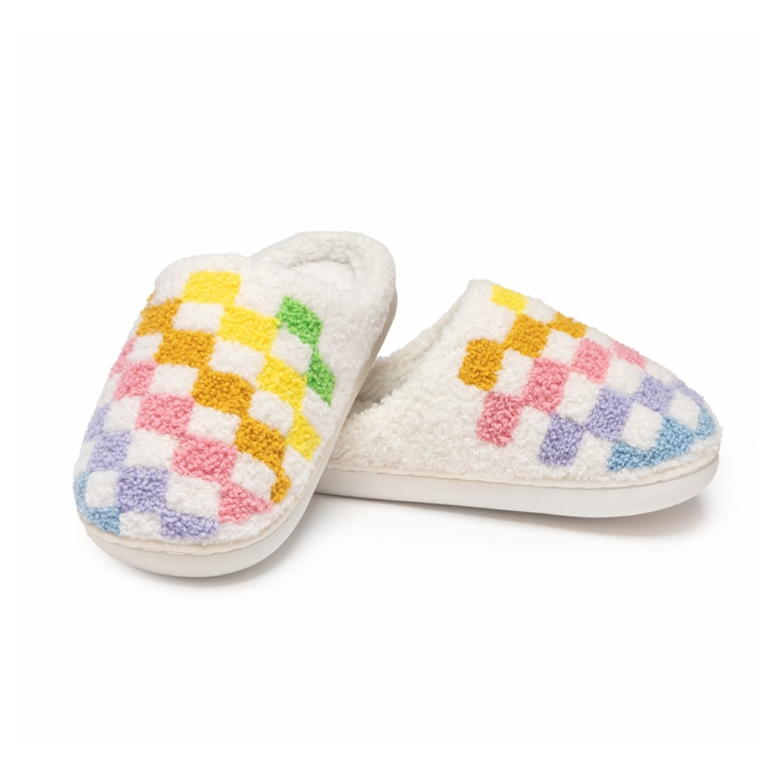 Rainbow kids slippers sales